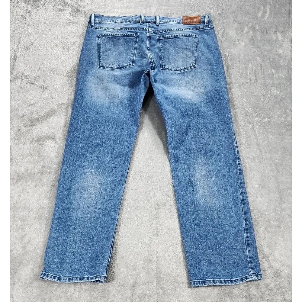 Mott & Bow Warren Slim‎ Straight Jeans Mens 38x32 Blue Stretch Denim Medium Wash